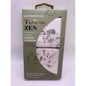 Body Prescriptions Total Zen Shower Steamers 2 Pack Sage‎ Eucalyptus Spa Gift